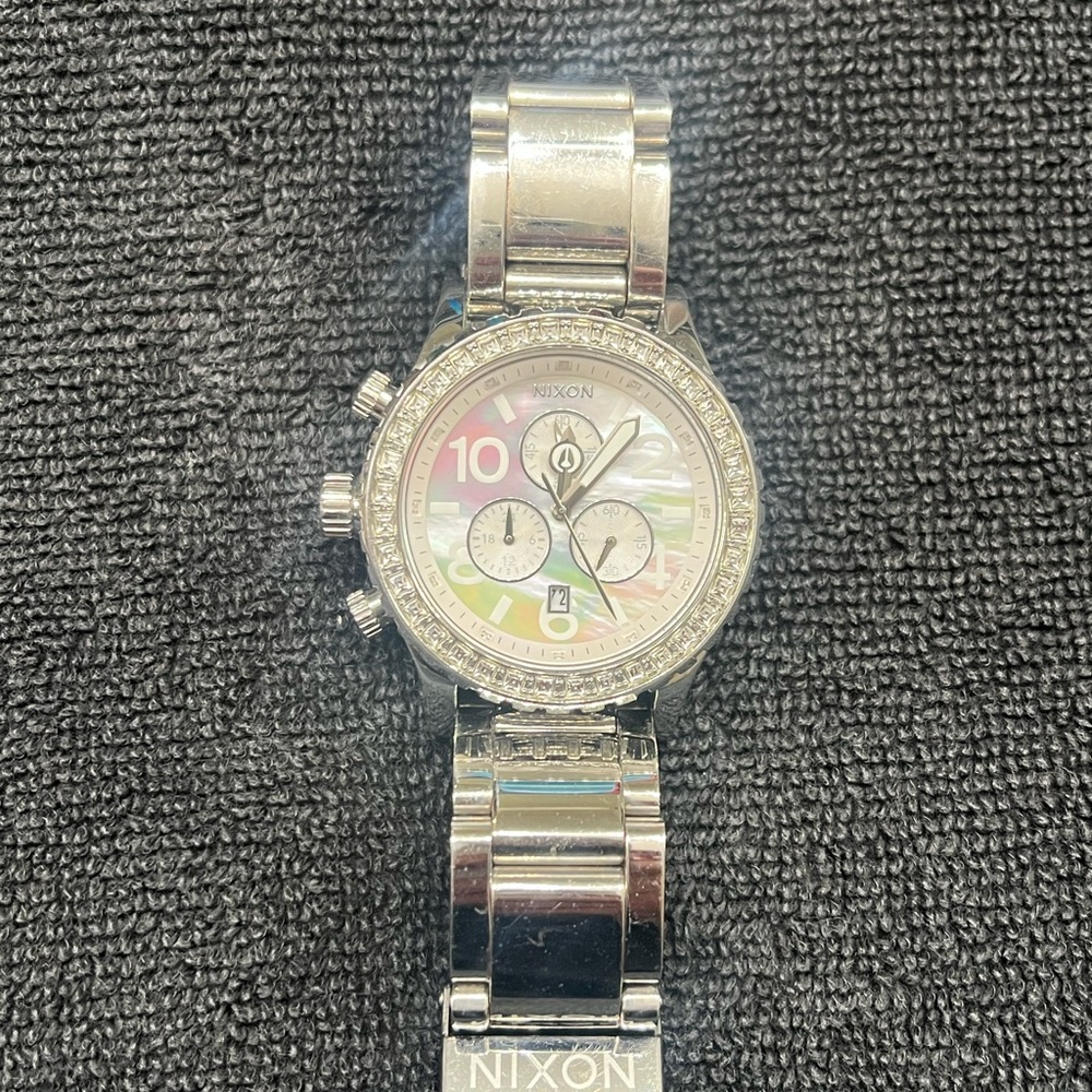 Nixon Silver Multicolor Dial Smartwatch
